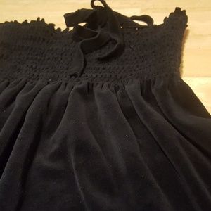 NWOT / JUICY COUTURE black velour halter dress